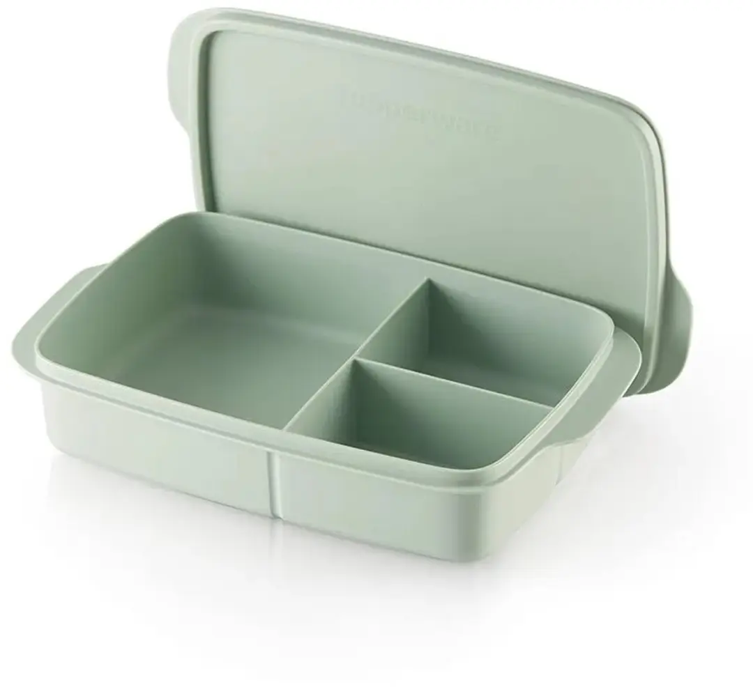 drievaksdoos (groot) nieuwe kleur Tupperware