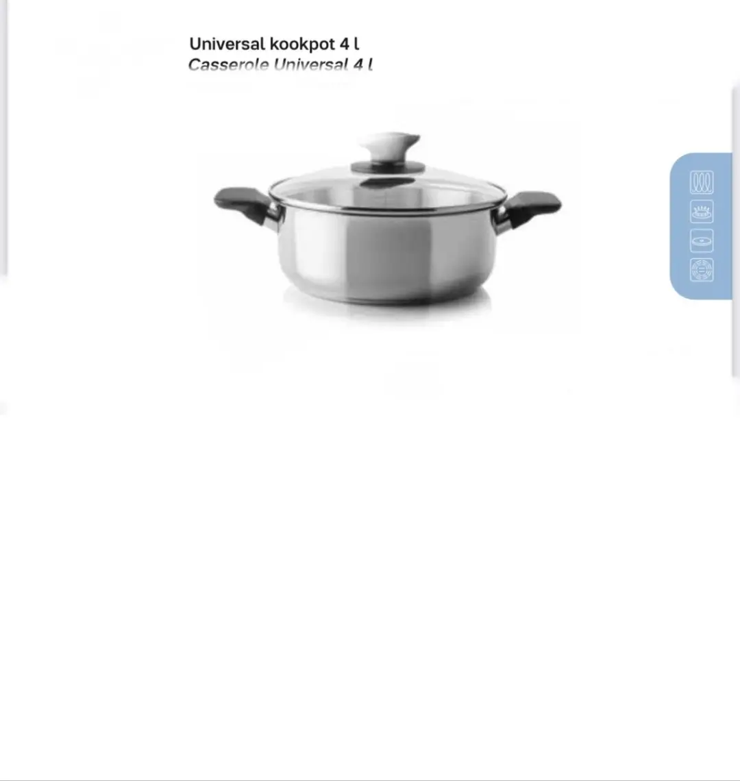 Pan Tupperware met steel 28 cm Chefserie