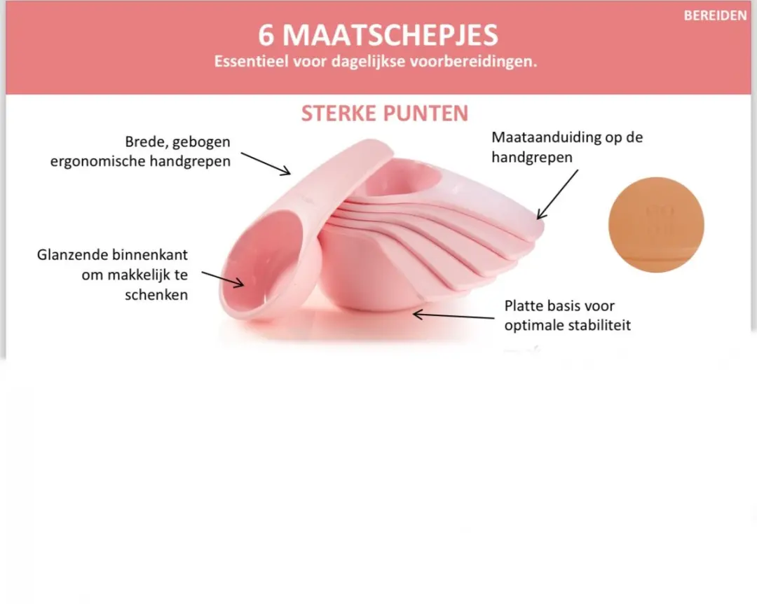 Tupperware schepmaatjes (set van 5 stuks)