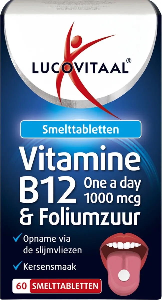 Lucovitaal Vitamine B12 & Foliumzuur 60 Smelttabletten