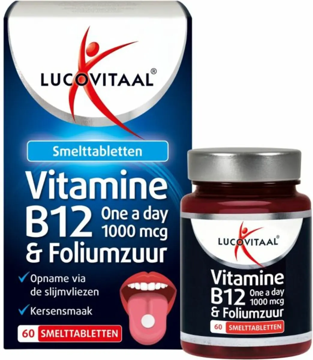 Lucovitaal Vitamine B12 & Foliumzuur 60 Smelttabletten