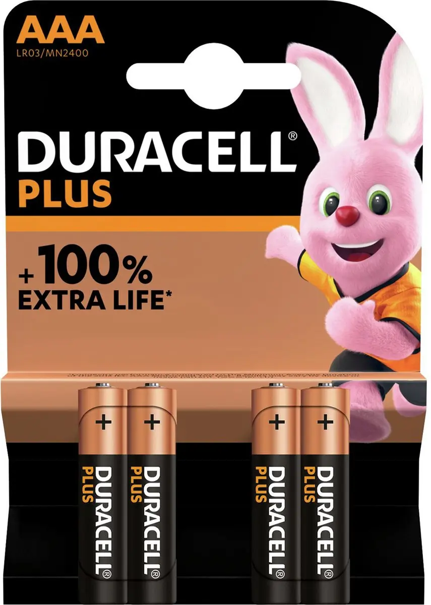 Duracell Alkaline Plus AAA Batterijen