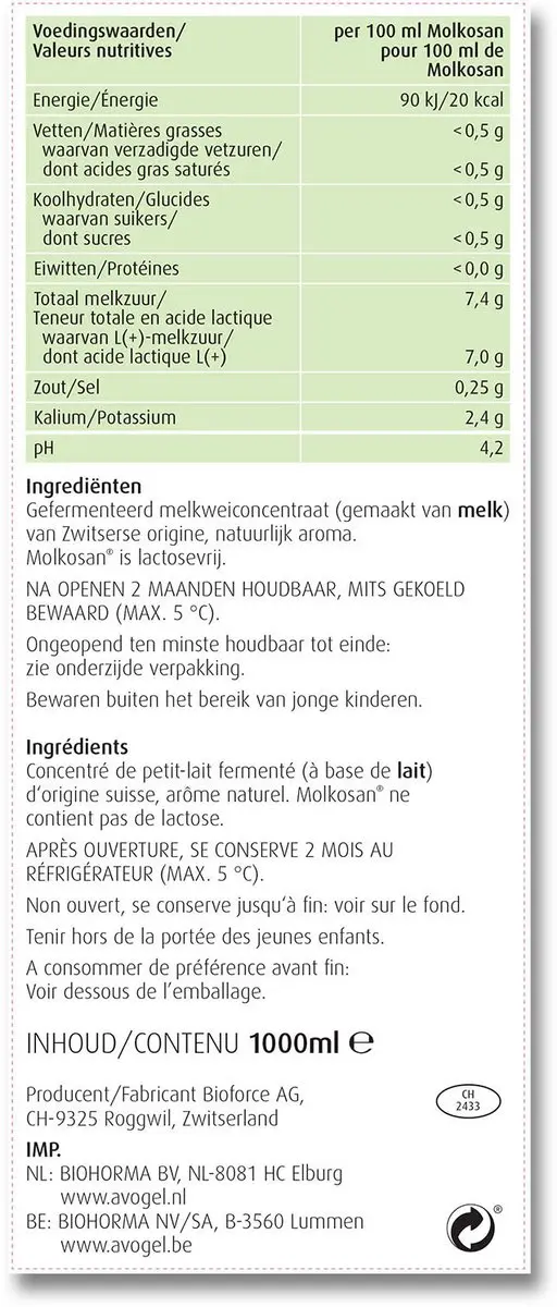 A.Vogel Molkosan Drank 200ml - Lactosevrij