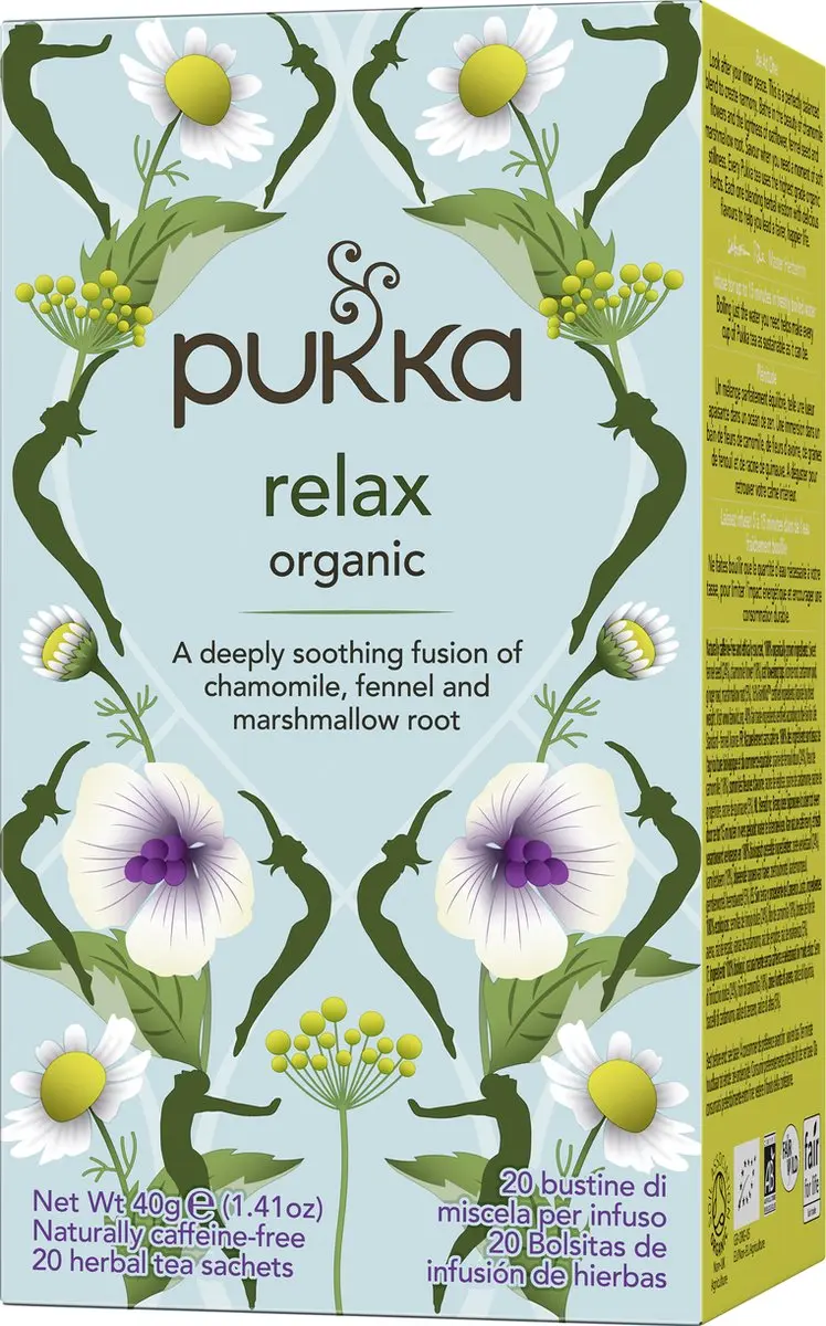 Pukka Relax Biologische Kruidenthee - 20 Theezakjes