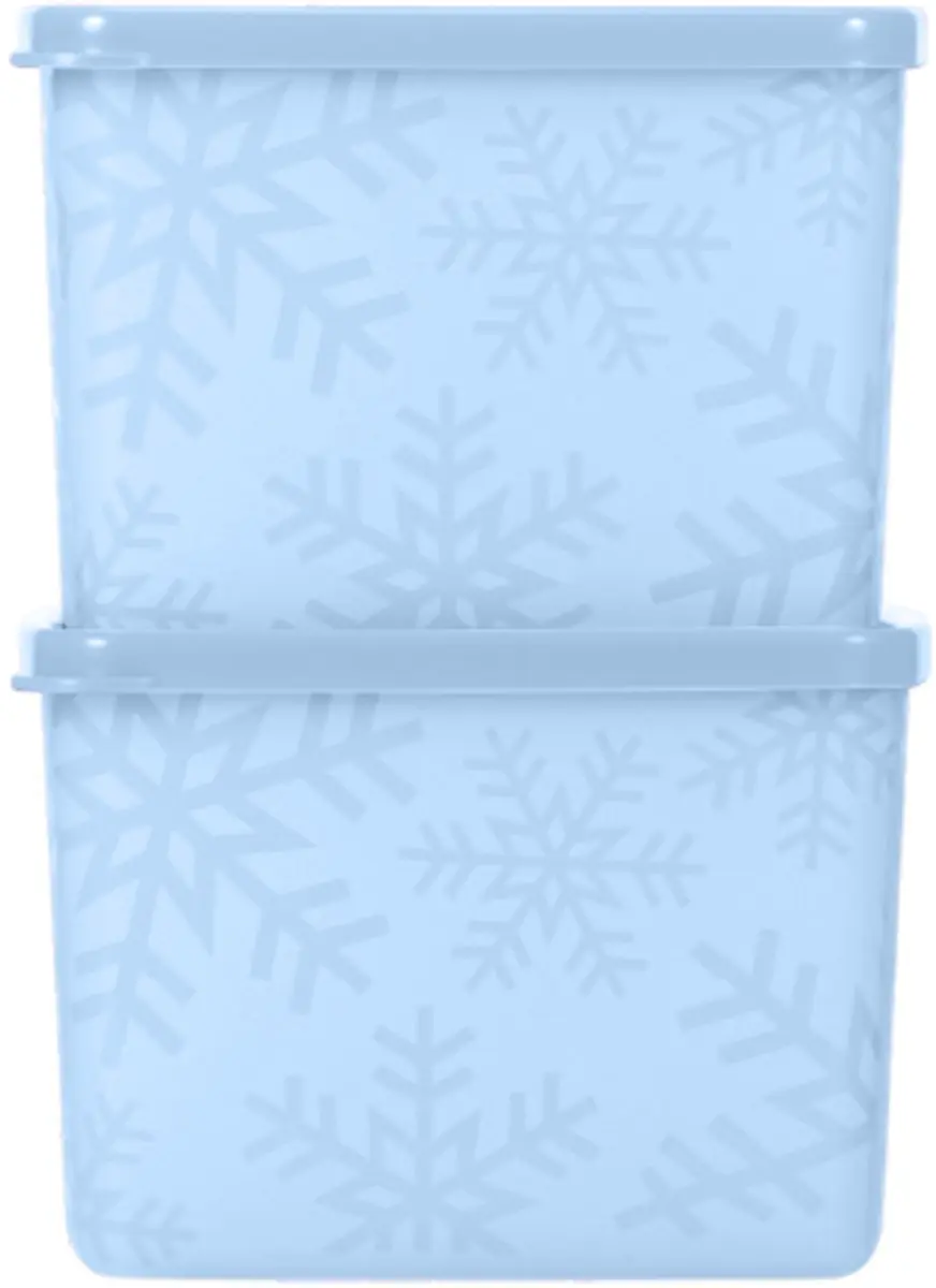 Tupperware Diepvriesbak a 800ml IJsblauw 2 stuks