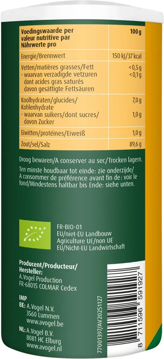 A.Vogel Herbamare Spicy Zeezout met Chili 250g