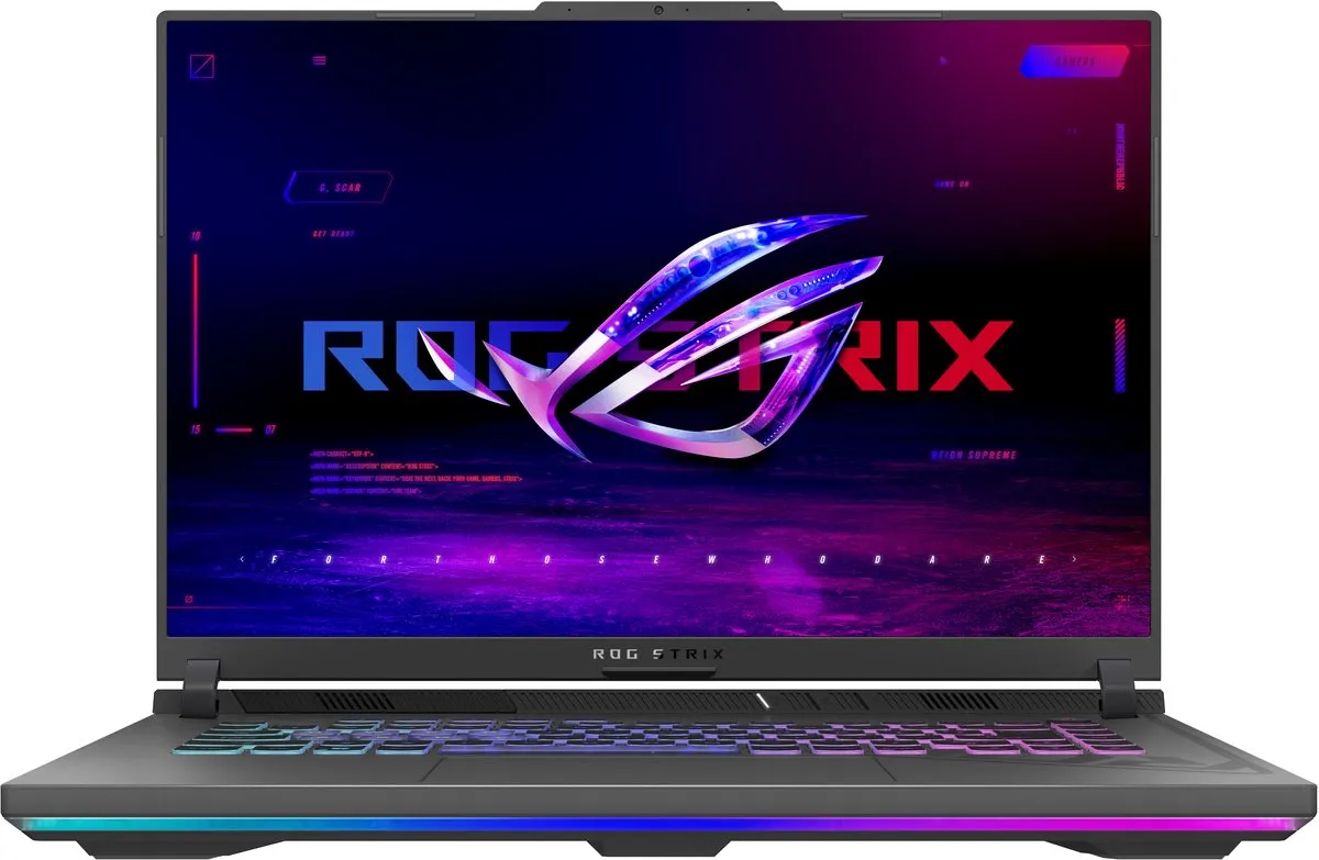 ASUS ROG Strix G16 G614FR-RV014W Gaming Laptop - 16" WUXGA - AMD Ryzen 9 7940HX - RTX 5070 Ti - 32GB DDR5 - 2TB SSD - Zwart