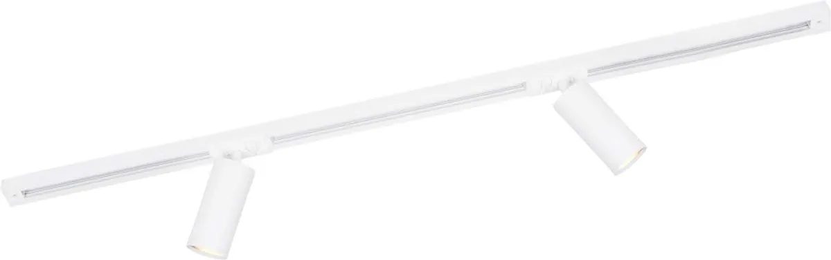 Ledvion LED Railverlichting 1M - 2 Spots GU10 Wit Dimbaar