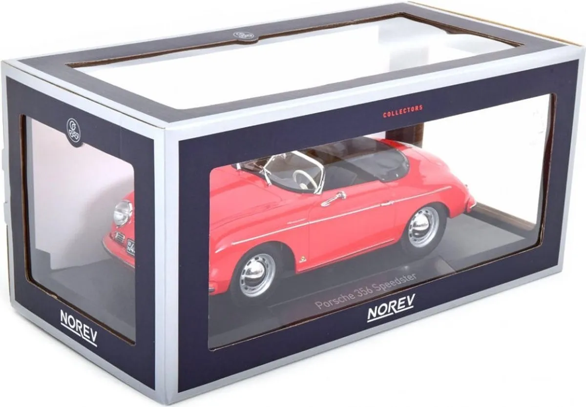 Porsche 356 Speedster 1954 - 1:18 Modelauto - Rood