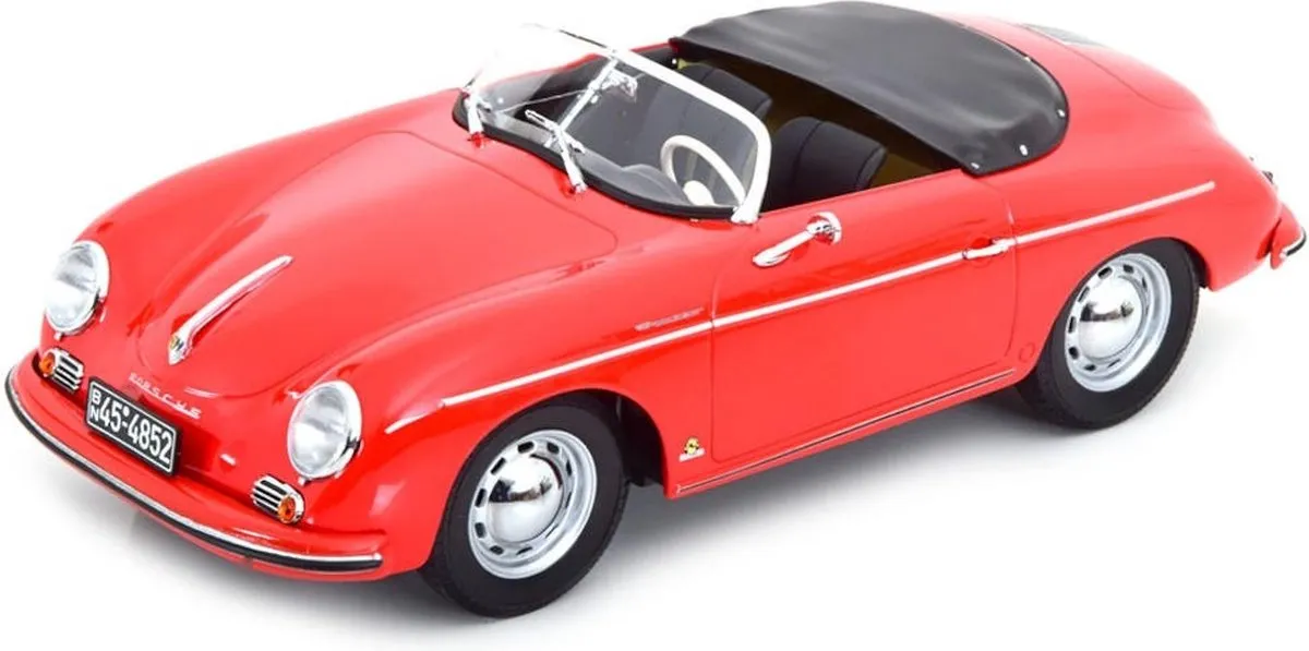 Porsche 356 Speedster 1954 - 1:18 Modelauto - Rood