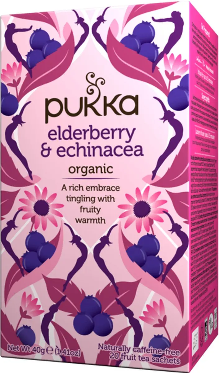 Pukka Elderberry & Echinacea Biologische Kruidenthee 20 Zakjes