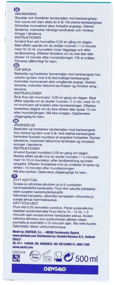 FluorAid 0.05 Mondwater 500ml