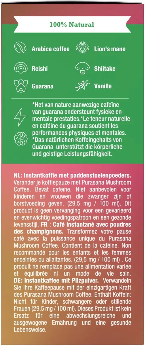 Purasana Coffee Mushroom BIO - 6x3g