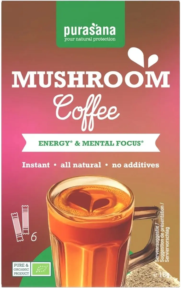 Purasana Coffee Mushroom BIO - 6x3g