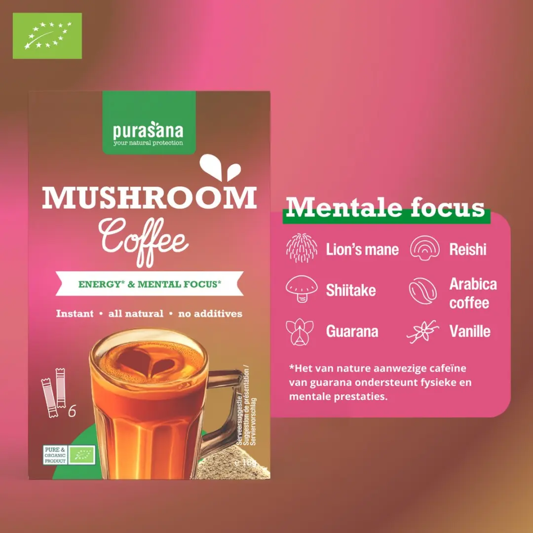 Purasana Coffee Mushroom BIO - 6x3g