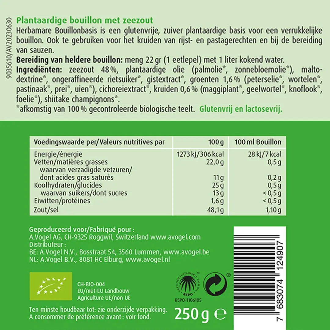 A.Vogel Herbamare Groentebouillon 250g