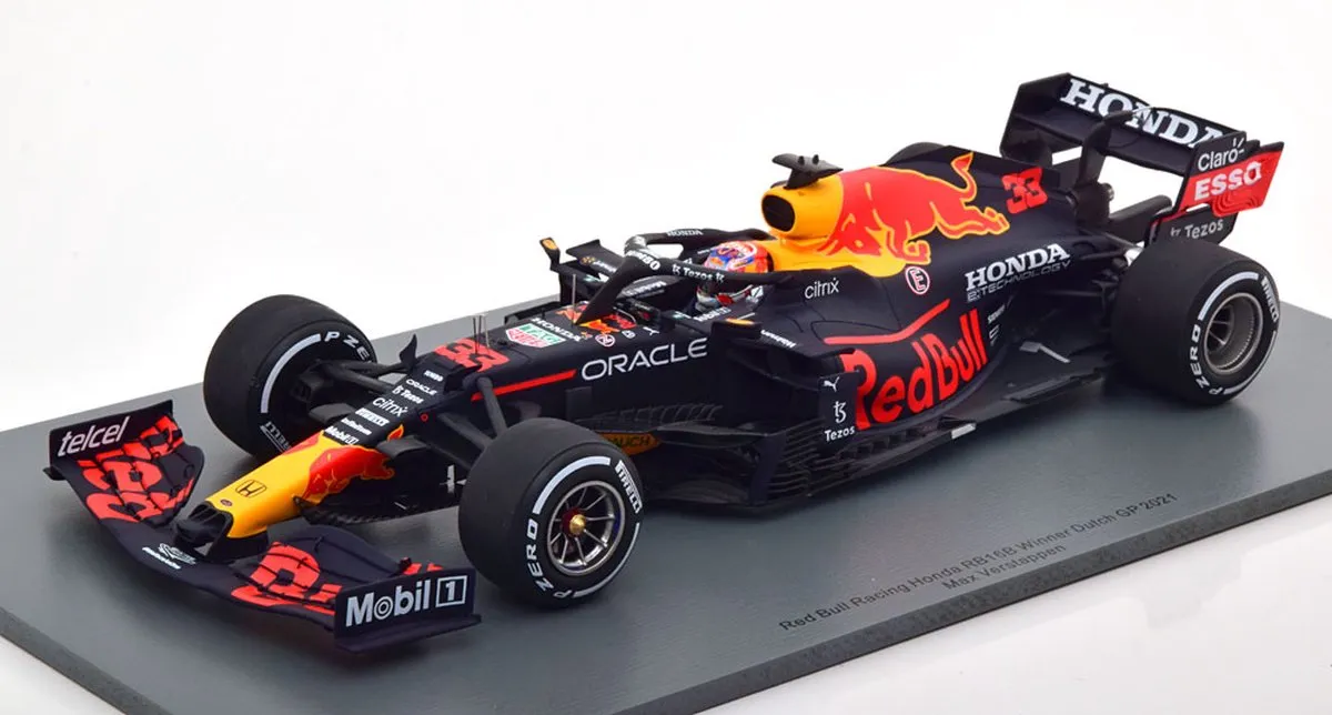 Red Bull Racing Honda RB16B #33 Winner Dutch GP 2021 - Spark 1:18 - Red Bull Color