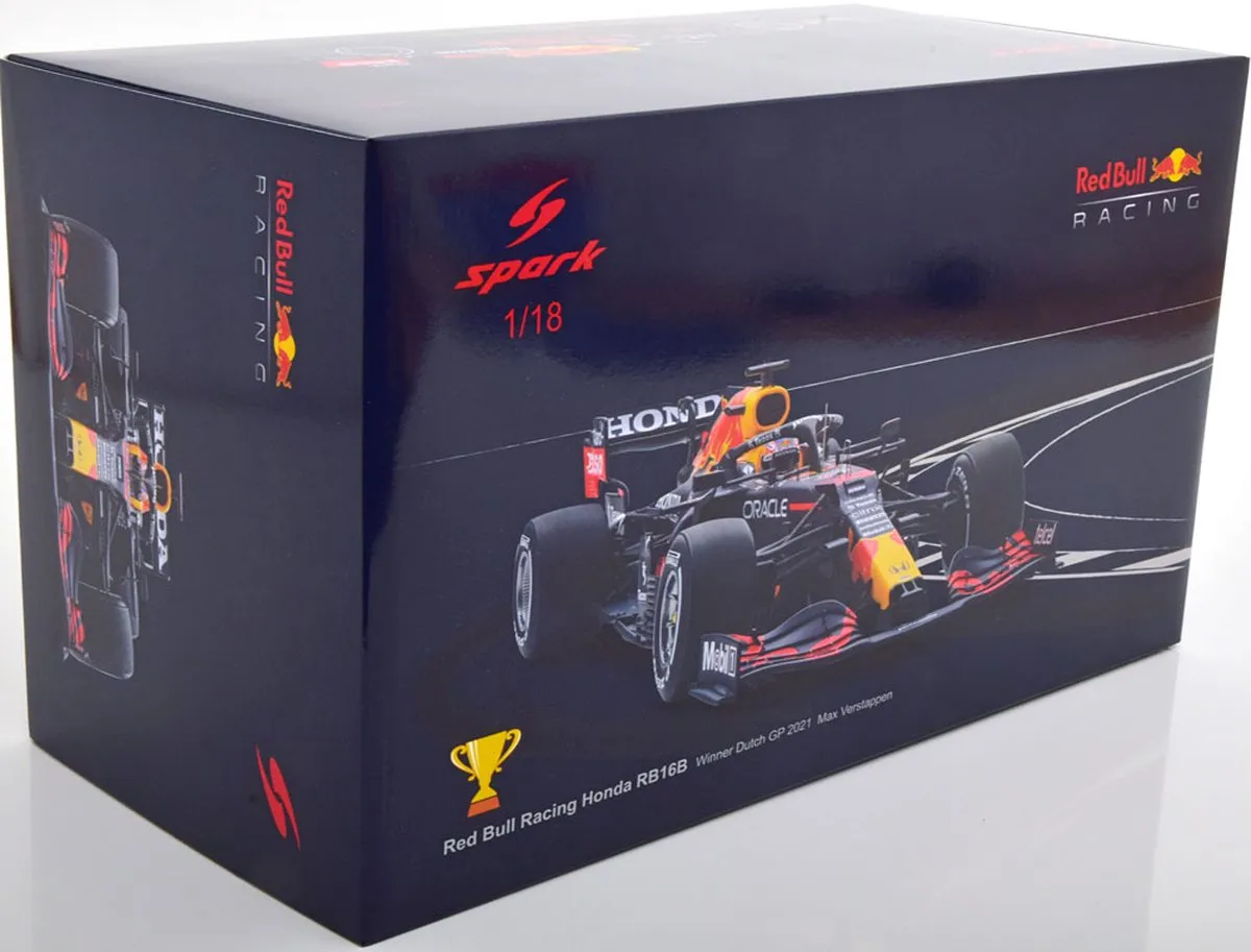 Red Bull Racing Honda RB16B #33 Winner Dutch GP 2021 - Spark 1:18 - Red Bull Color