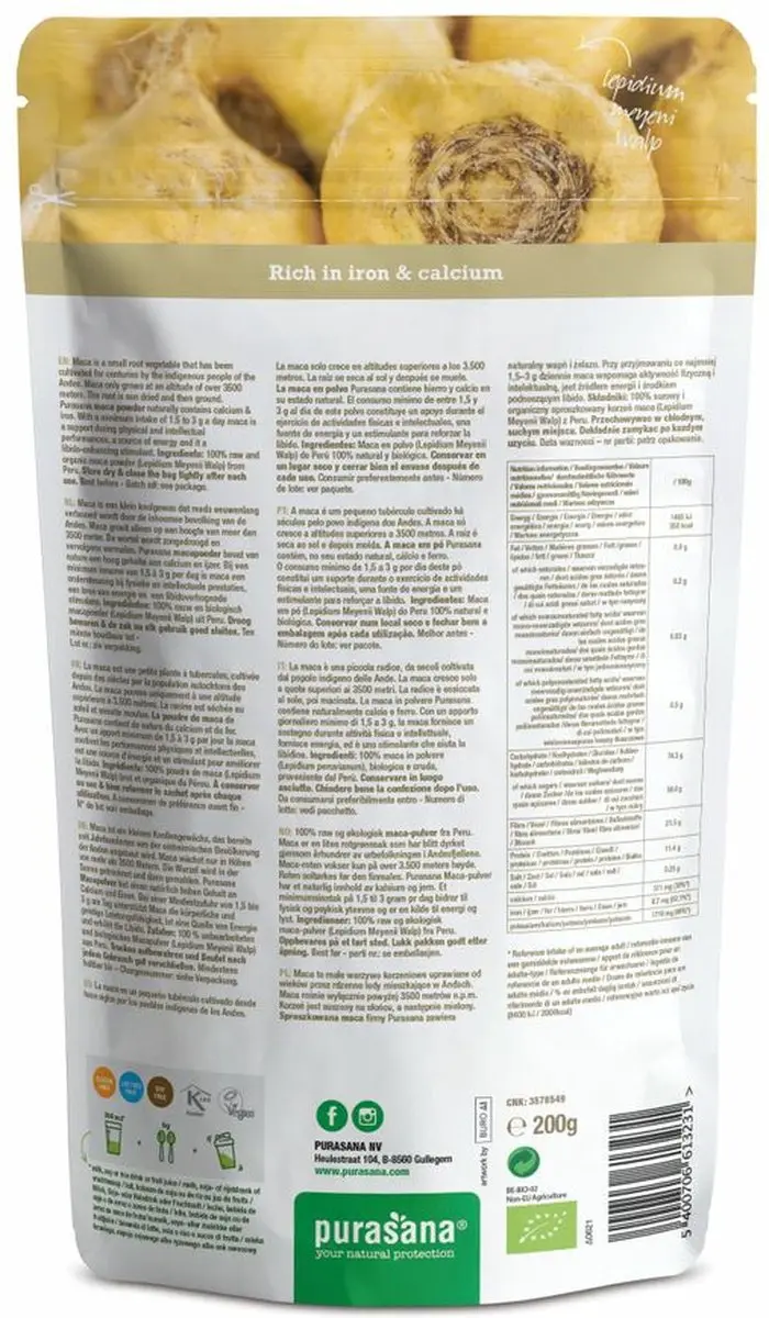 Purasana Maca Raw Poeder 200g