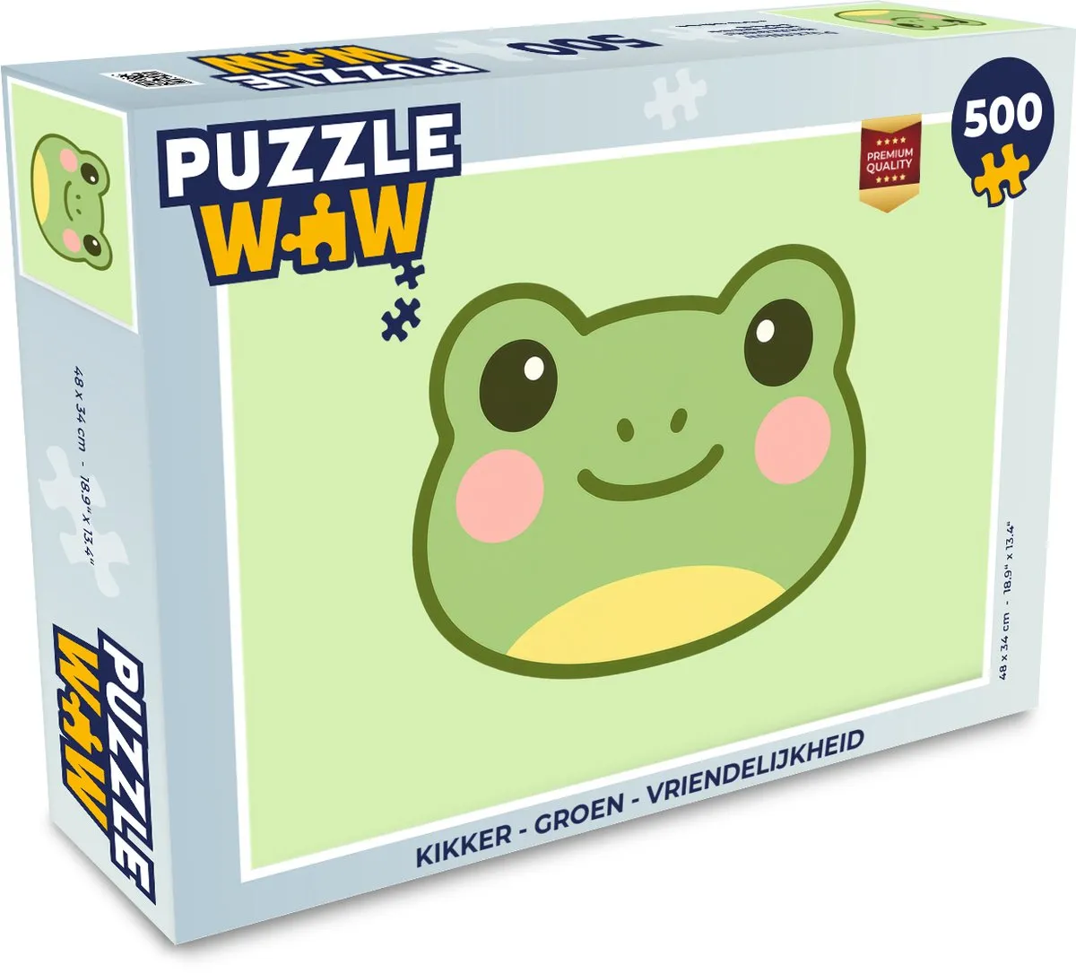 PuzzleWow Kikker Legpuzzel 500 Stuks - Groen