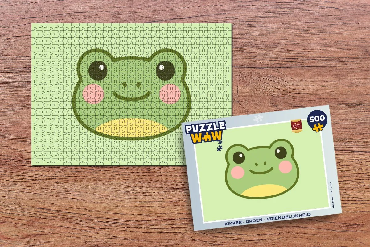 PuzzleWow Kikker Legpuzzel 500 Stuks - Groen