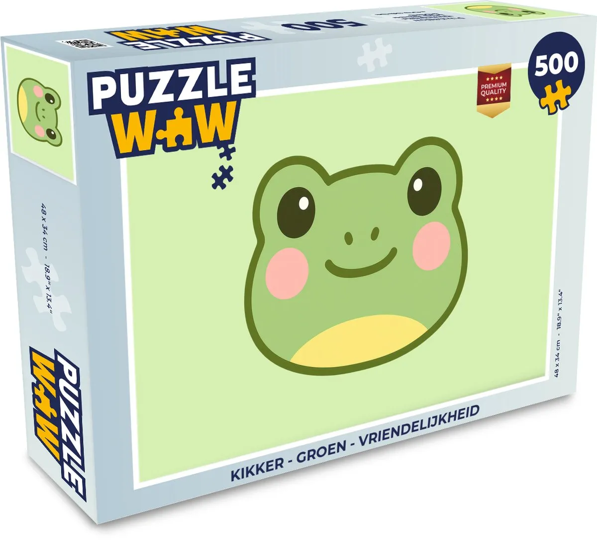 PuzzleWow Kikker Legpuzzel 500 Stuks - Groen
