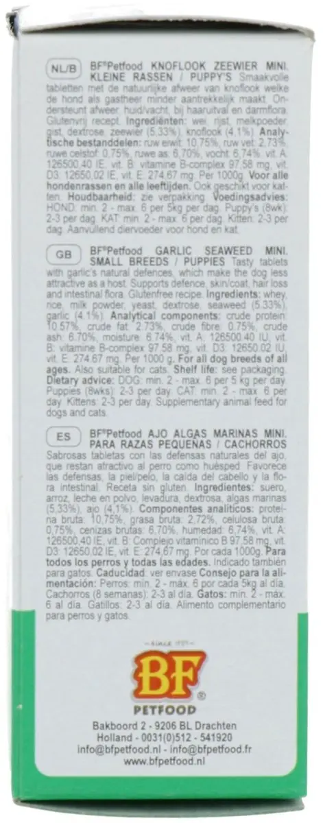 BF Petfood Hondensnoepjes Knoflook & Zeewier 100 Stuks