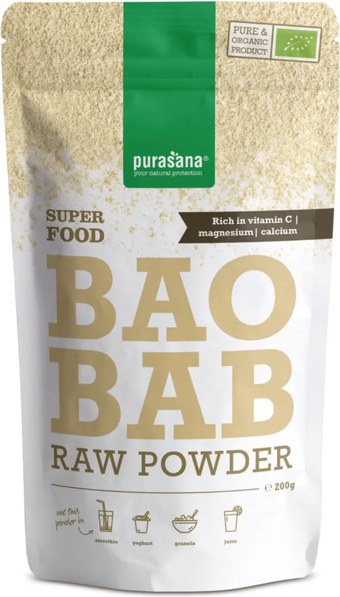 Purasana Baobabpoeder Bio 200g