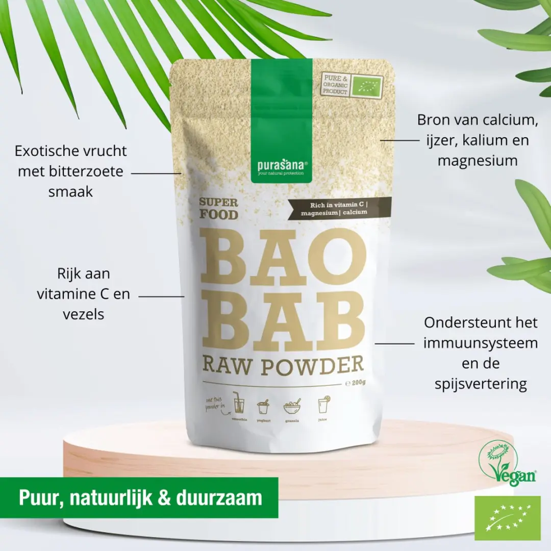 Purasana Baobabpoeder Bio 200g