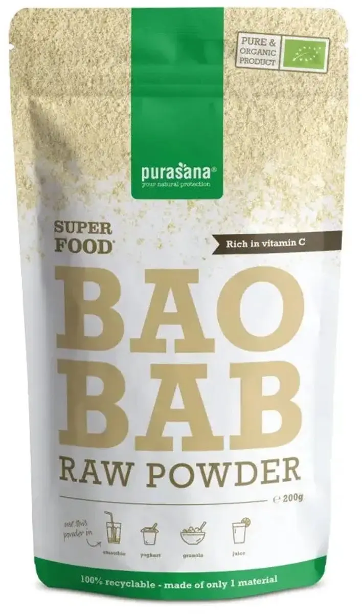 Purasana Baobabpoeder Bio 200g