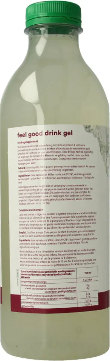 Purasana Aloe Vera Drink Gel Bio 1000ml