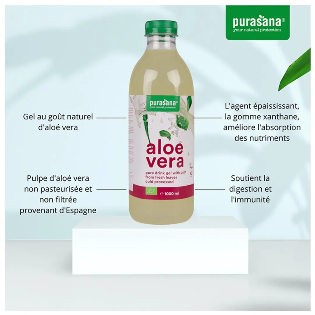 Purasana Aloe Vera Drink Gel Bio 1000ml