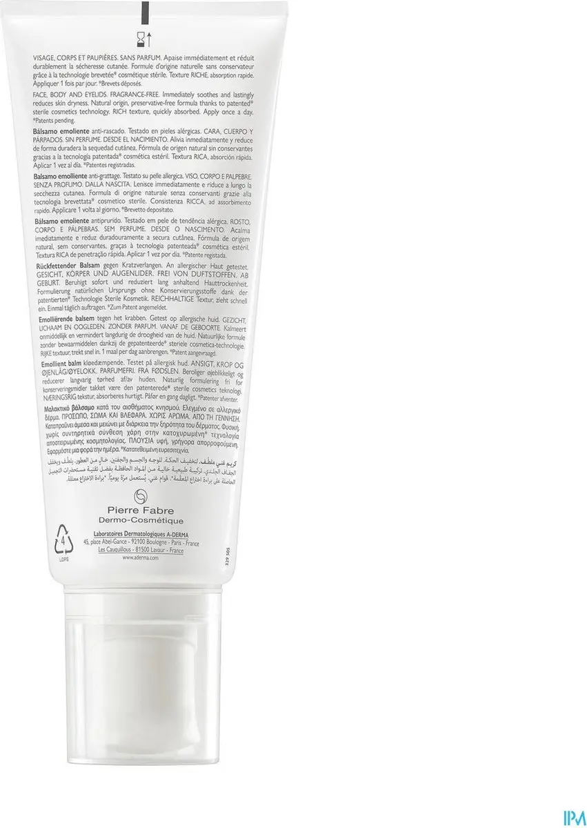 A-derma Exomega Allergo Balsem 200ml