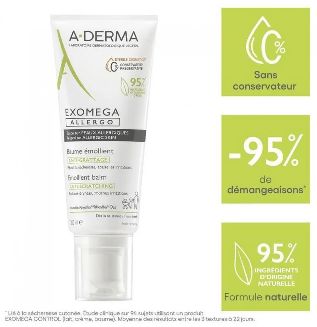 A-derma Exomega Allergo Balsem 200ml