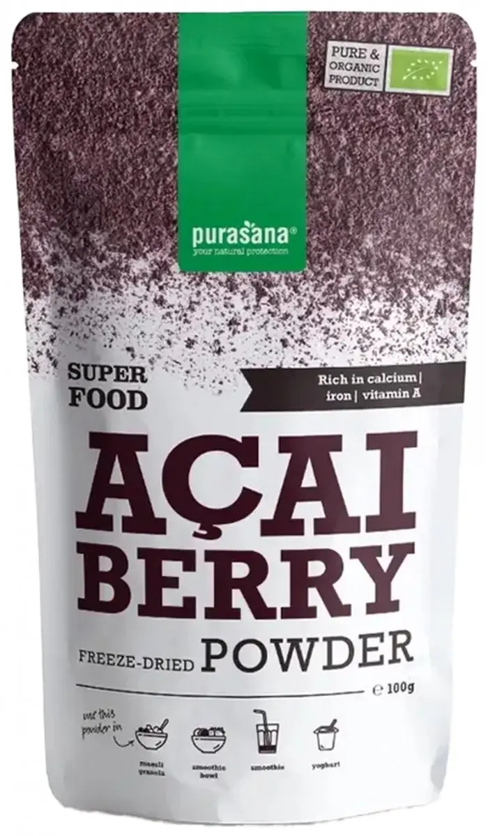 Purasana Acai Berry Poeder Biologisch 100g