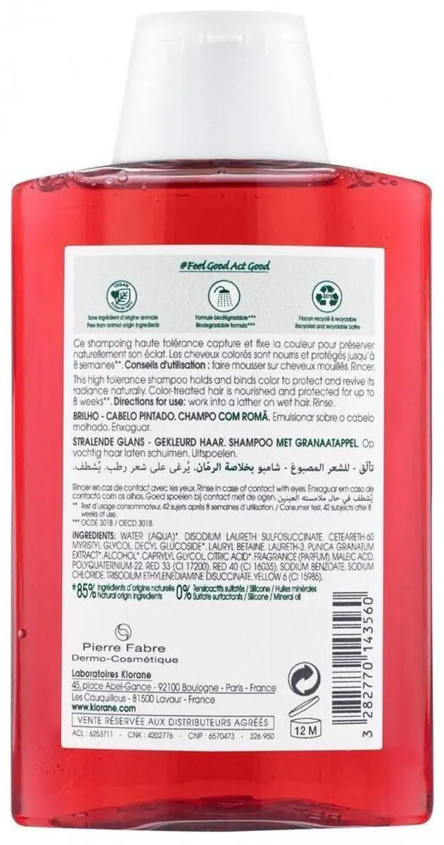 Klorane Shampoo Gekleurd Haar Roma Bio 200ml