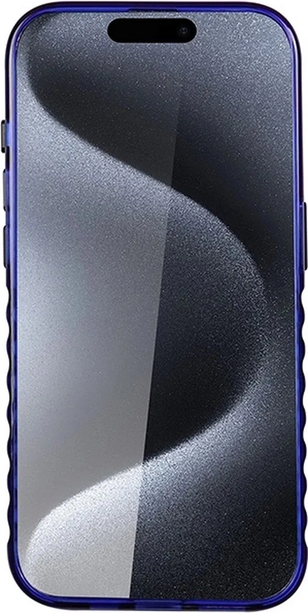 Audi IML Grille Pattern Back Case MagSafe - iPhone 15 Pro - Blauw - afbeelding 5 van 6