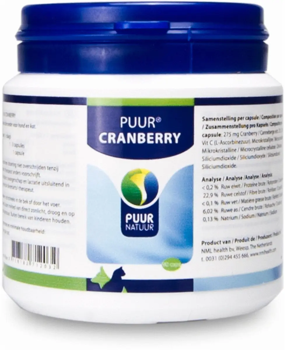 Puur Cranberry Compleet Voedingssupplement
