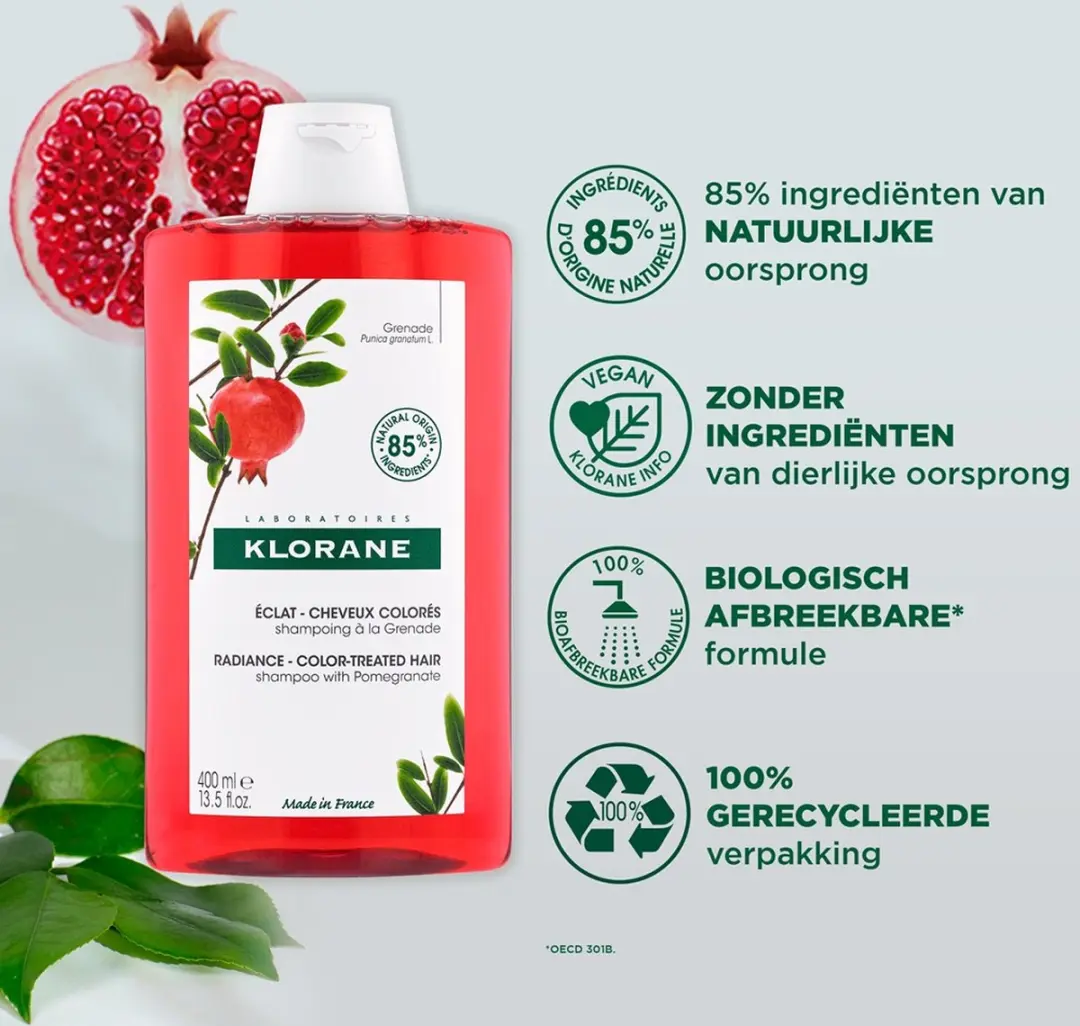 Klorane Shampoo Gekleurd Haar Roma Bio 400ml