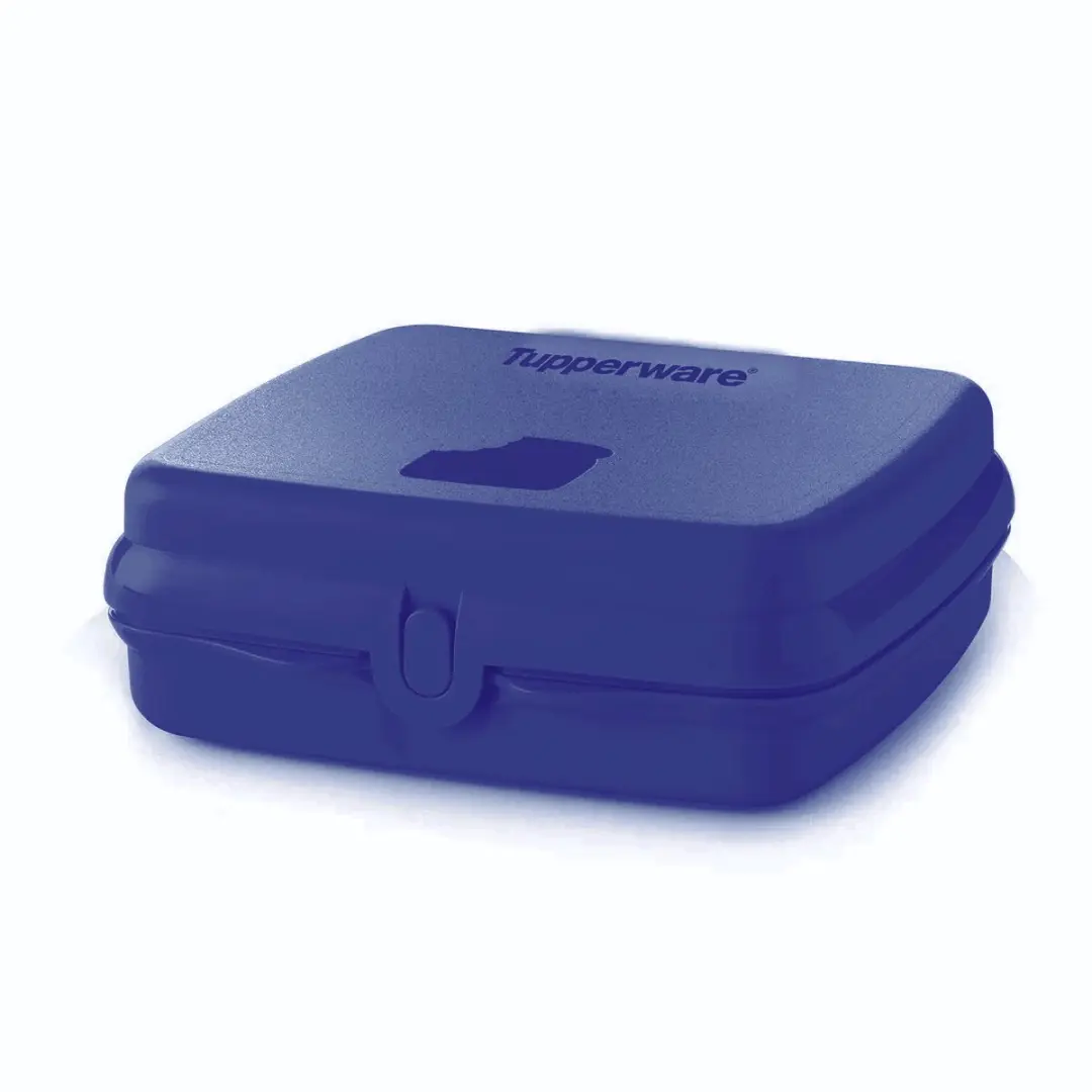 Tupperware Eco Sandwichdoos Vierkant Donkerblauw