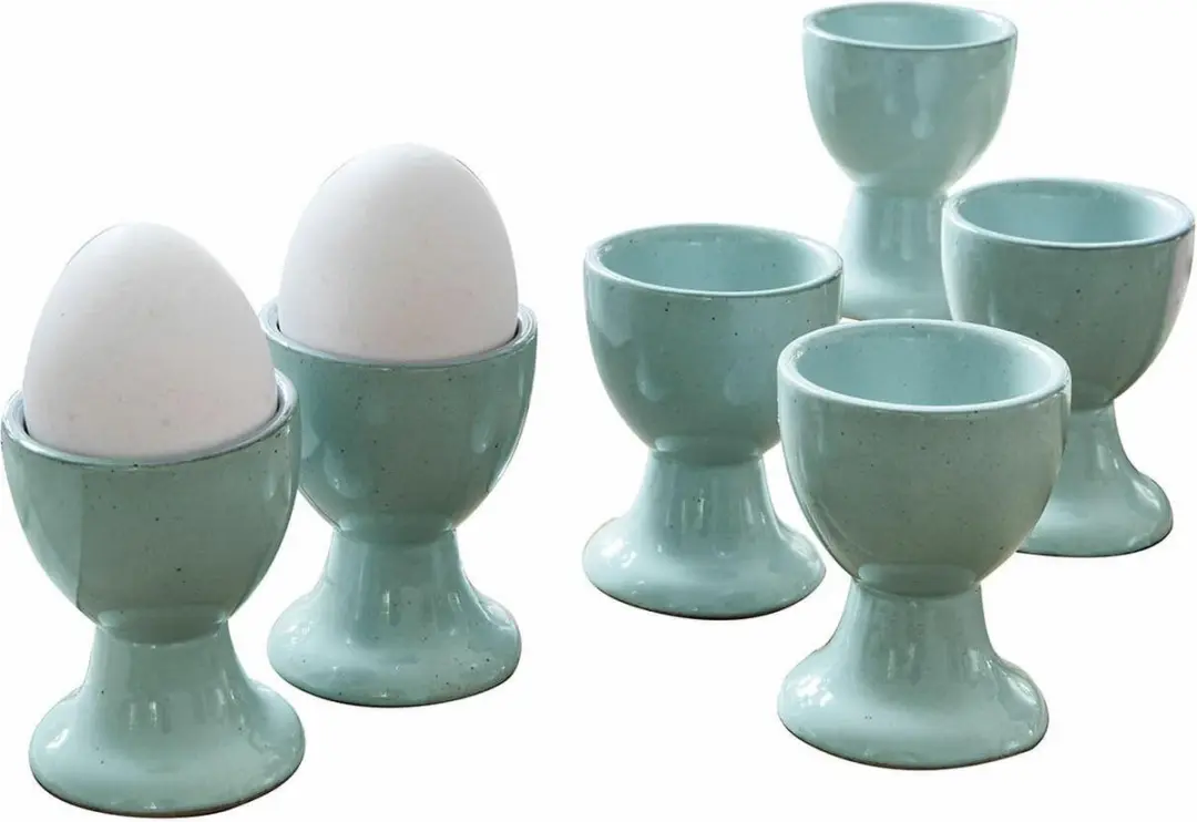 Loberon Eierdopjes Biarré Turquoise - 6 Stuks
