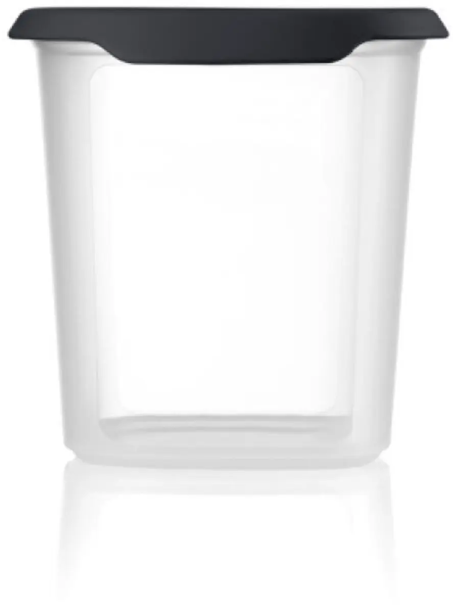 Tupperware RuimteSpaarder Vierkant 1,1 l Voorraaddoos Koektrommel Zwart