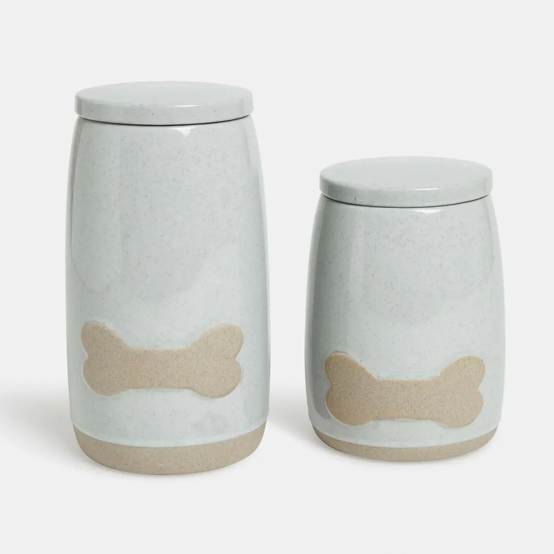 Loberon Dose 2er Set Dolo - grijs/beige - afbeelding 5 van 5
