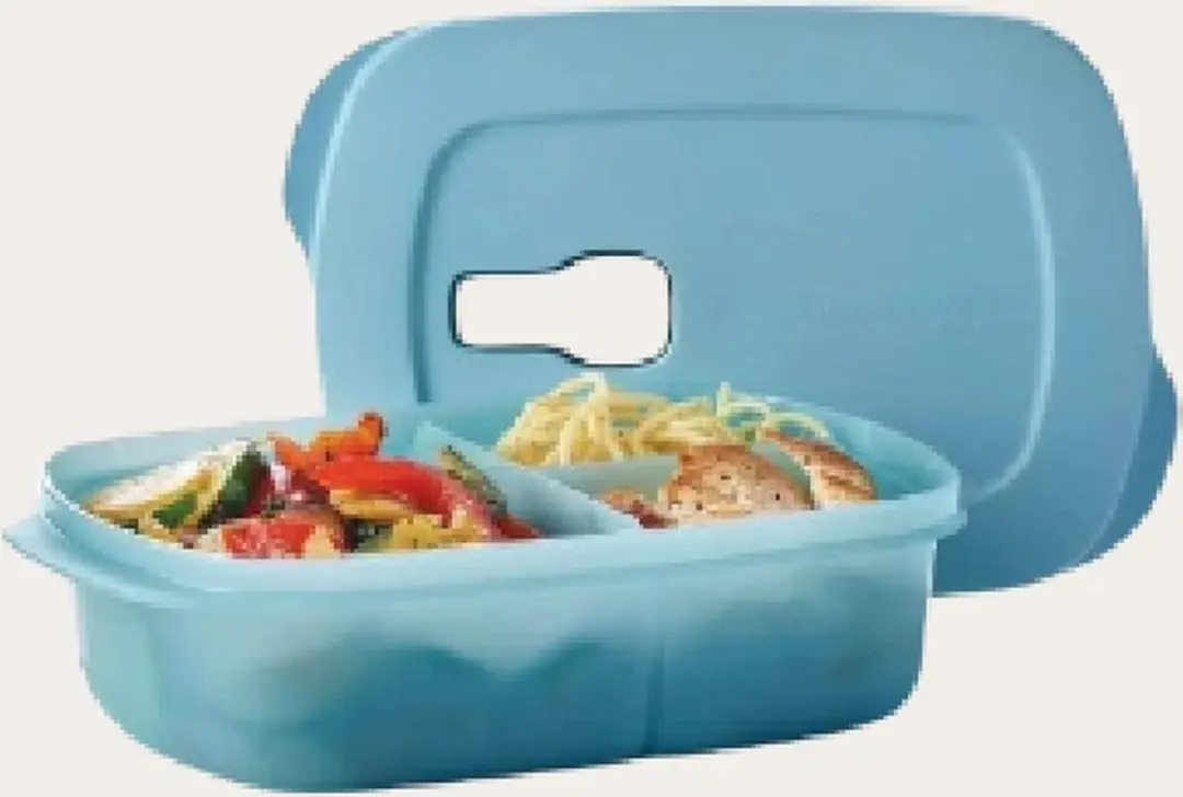 Tupperware Crystalwave vakjesbord blauw