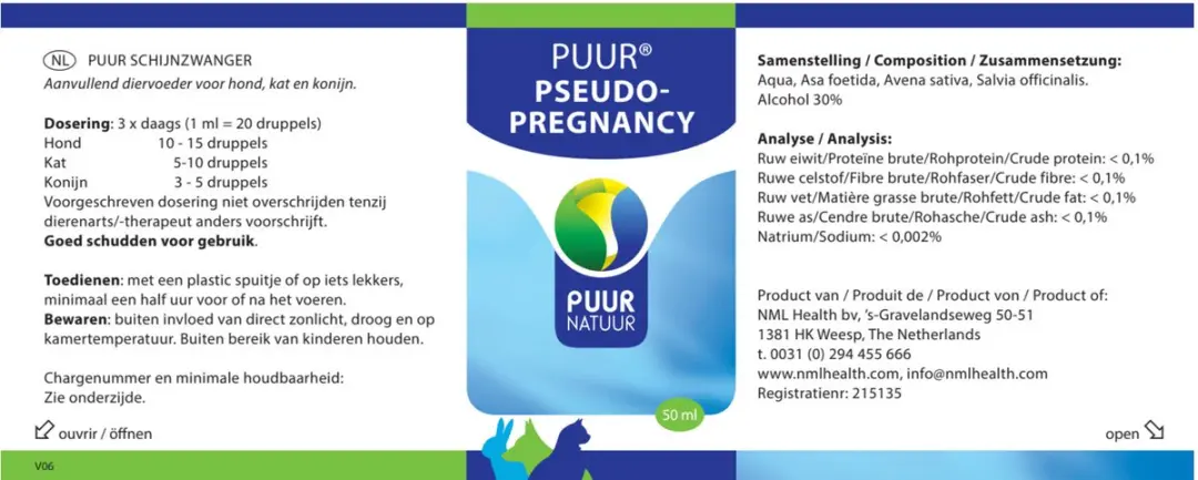 Puur Schijnzwanger Voedingssupplement 64ml