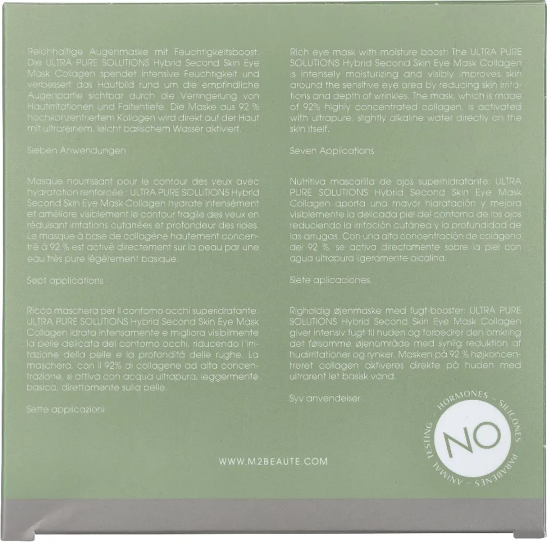 M2 Beauté Ultra Pure Hybrid Second Skin Oogmasker - 14ml