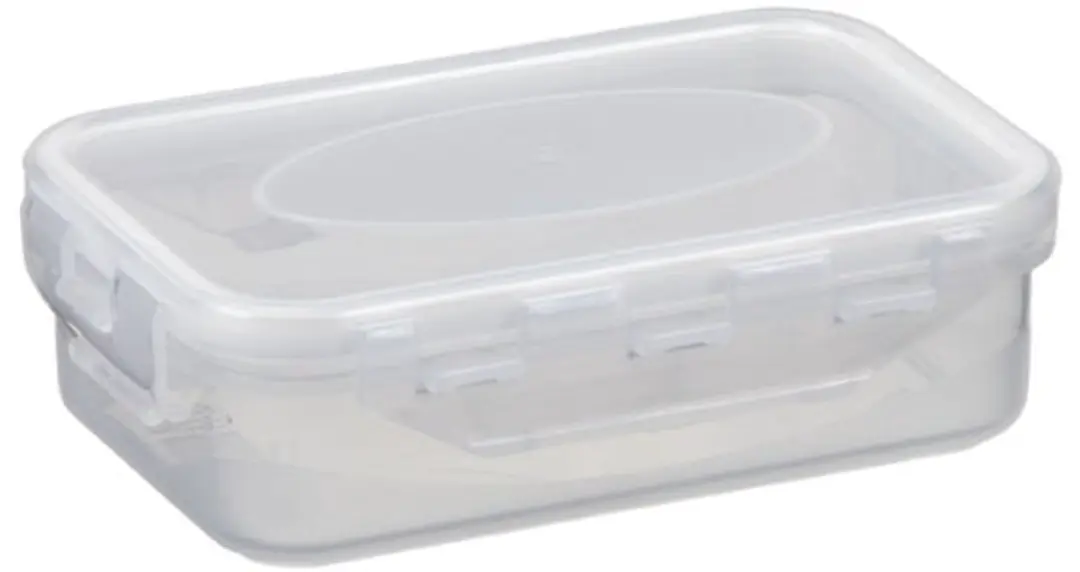 plast team luchtdichte bewaarbox, 1,3 liter, wit, 219×138×68 mm