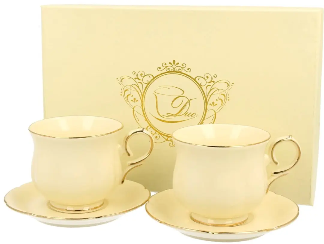 ECRU CLARK Espressokopjes met Schotels