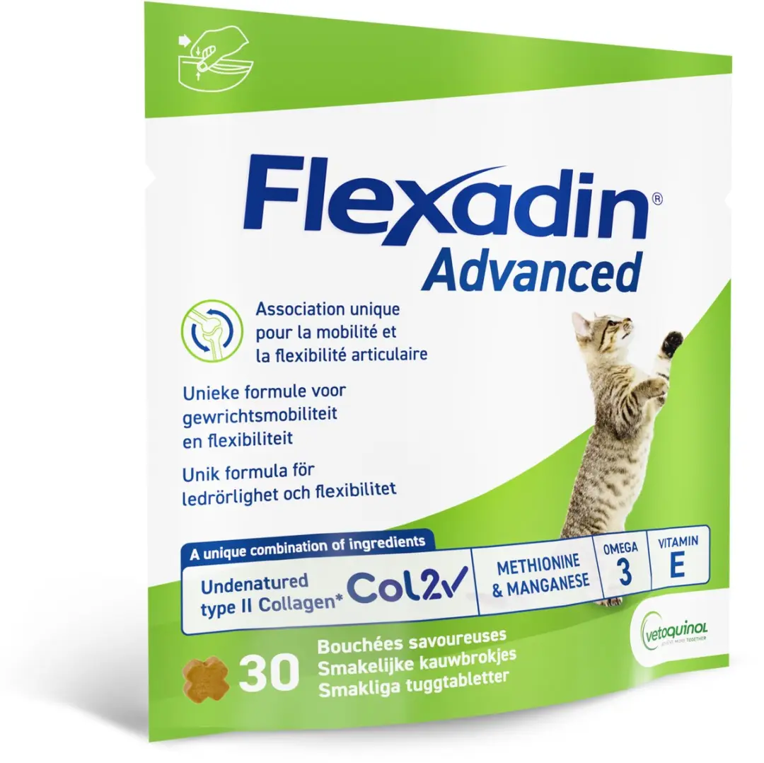 Flexadin Advanced Cat Kauwbrokjes - 30 Stuks