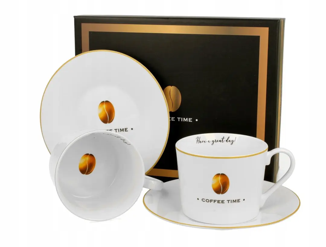 Porseleinen Koffiekopjes met Schotels 230ml